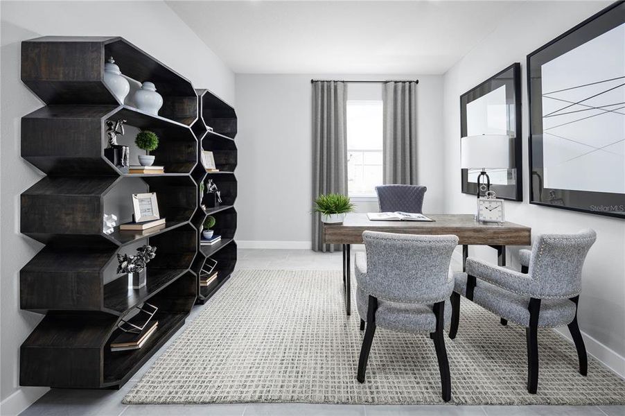 Furnished interior view inside a new home in Cedar Landings, Leesburg (Image 6).