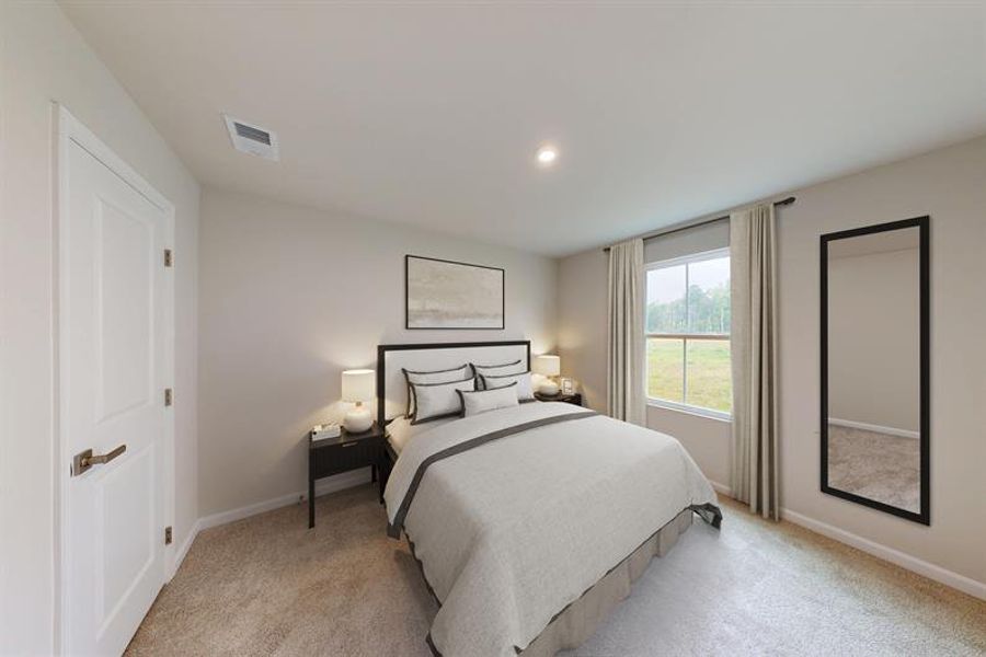 Furnished interior view inside a new home in Wren Woods 2-Story, Gray Court (Image 24).