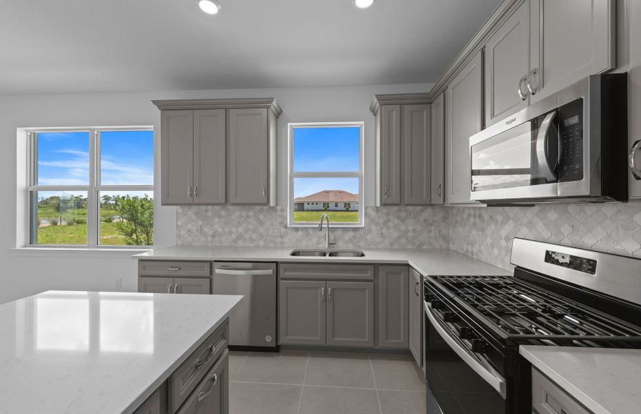 Furnished interior view inside a new home in TerraWalk at Babcock Ranch, Alva (Image 8).