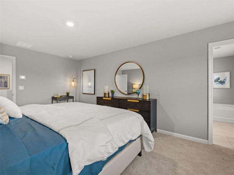 Furnished interior view inside a new home in Rosewood Farms, Acworth (Image 34).