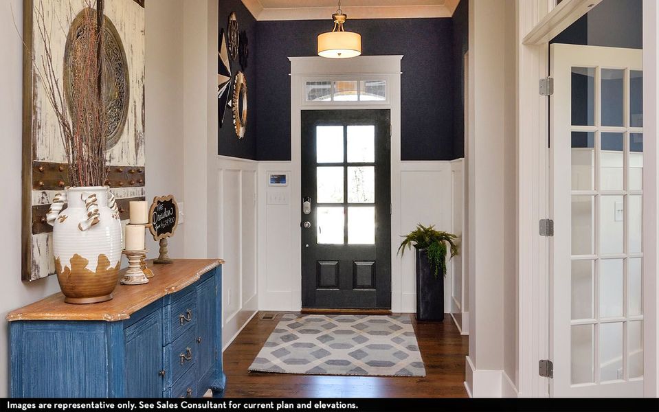 Representative furnished interior of a home built from the Dresden by CastleRock Communities in Belvoir, Fairview (Image 4).
