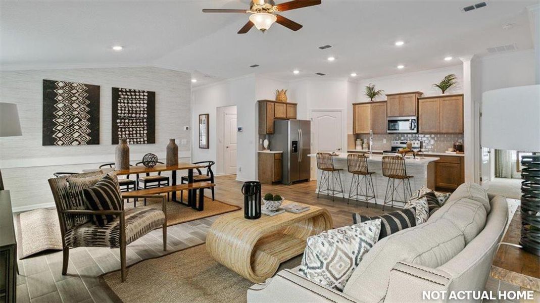 Furnished interior view inside a new home in Sawmill Branch, Palm Coast (Image 10).