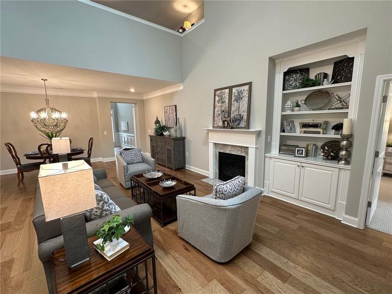 Furnished interior view inside a new home in Orchards of South Forsyth, Cumming (Image 7).