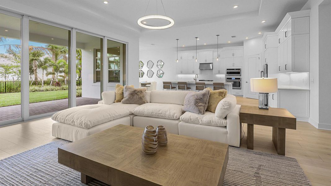 Furnished interior view inside a new home in L'Ambiance at Avenir, Palm Beach Gardens (Image 6).