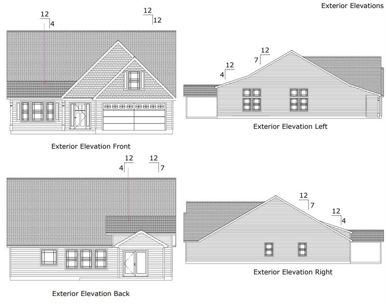 Exterior rendering of this home design in Bent Tree, Gaffney, SC (Image 5).