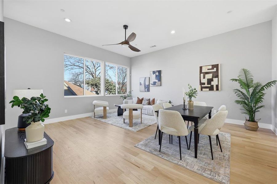 Furnished interior view inside a new home in , Dallas (Image 15).