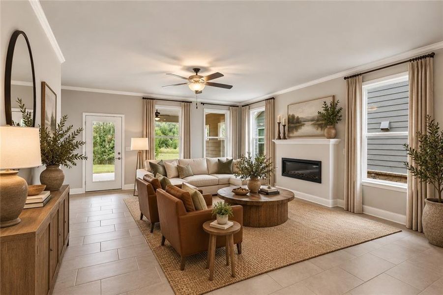 Furnished interior view inside a new home in Cooper's Walk, Loganville (Image 14).