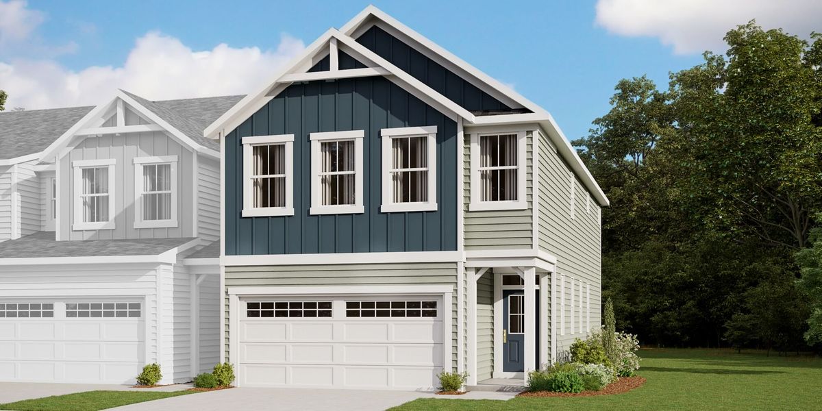 Representative exterior photo of a completed home built from the Blayre by Mattamy Homes in Magnolia Park Townes, Garner, NC (Image 2).