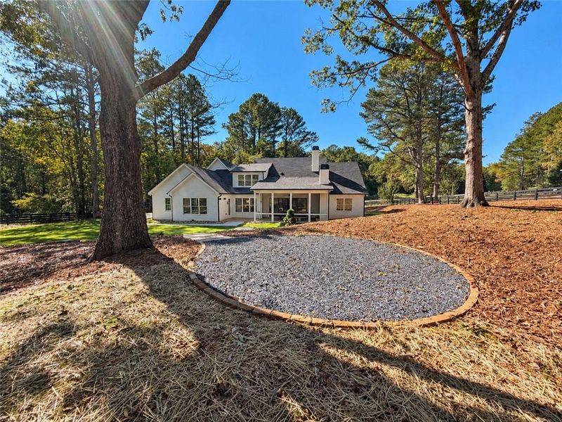 Exterior details and patio area of a home in , Ball Ground (Image 38).