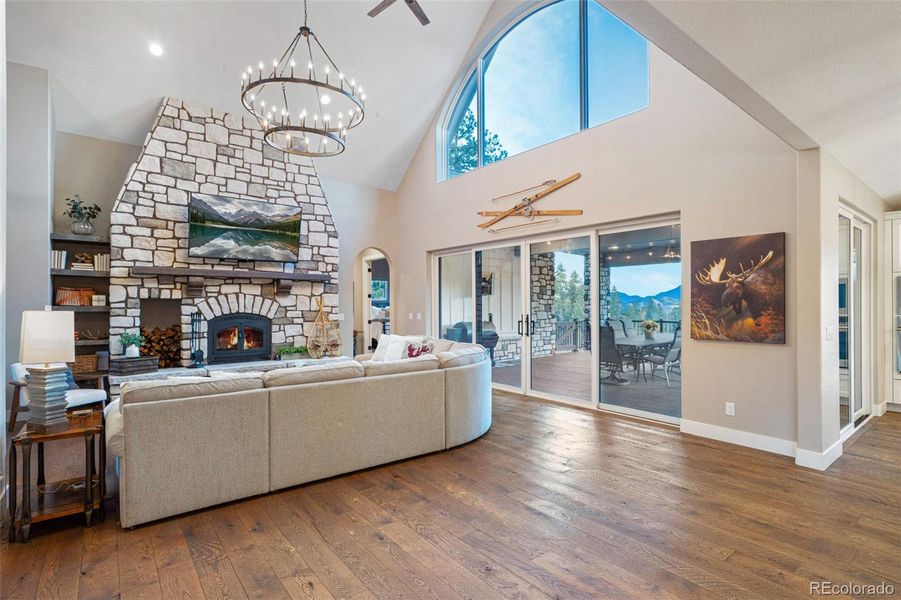 Designed to capture every season, the great room beautifully brings the outdoors in.