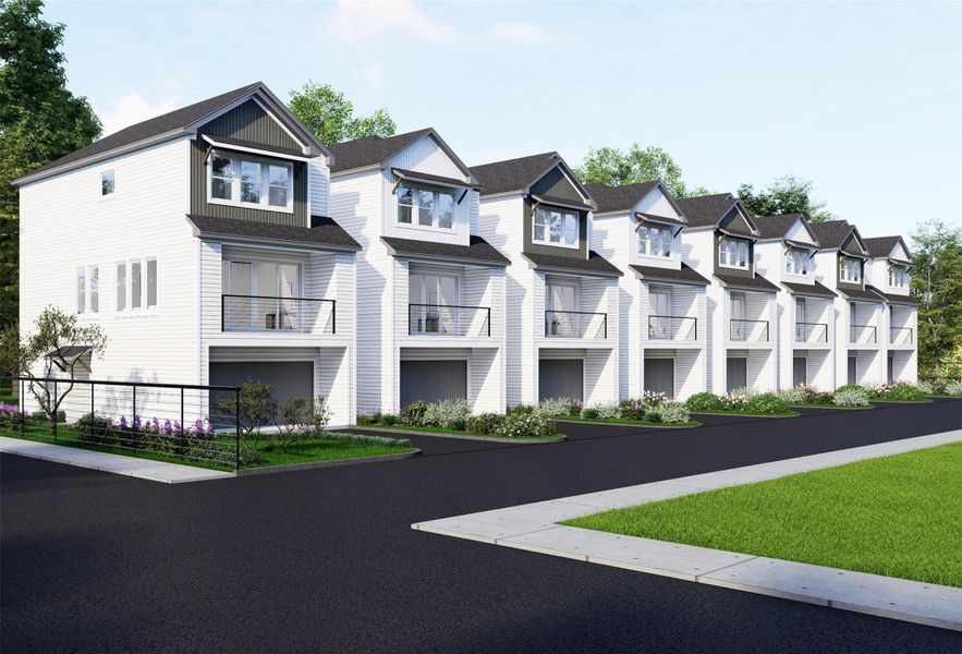 Front exterior of a new home in , Houston, TX, highlighting curb appeal (Image 4). Front exterior of a new home in , Houston, TX, highlighting curb appeal (Image 4).