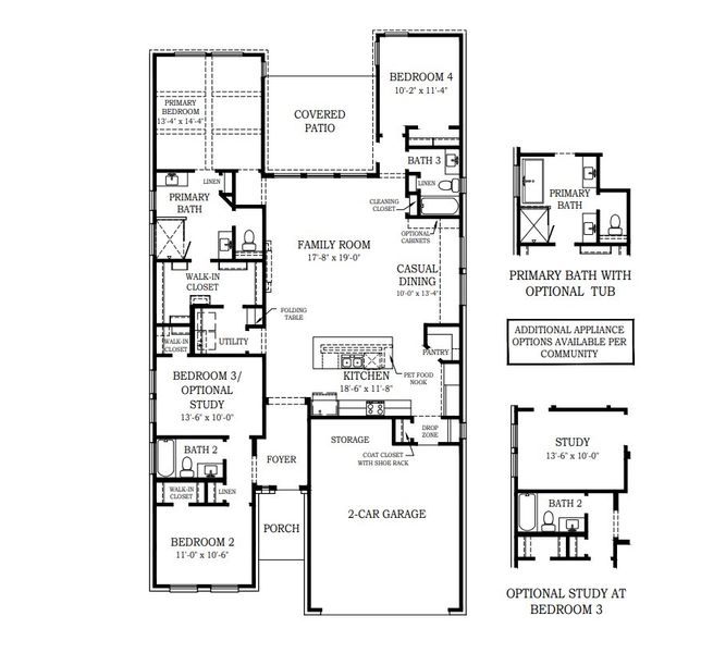 2D floor plan layout for the Summerton by Chesmar Homes in Lakes of Cane Island, Katy, TX (Image 5).