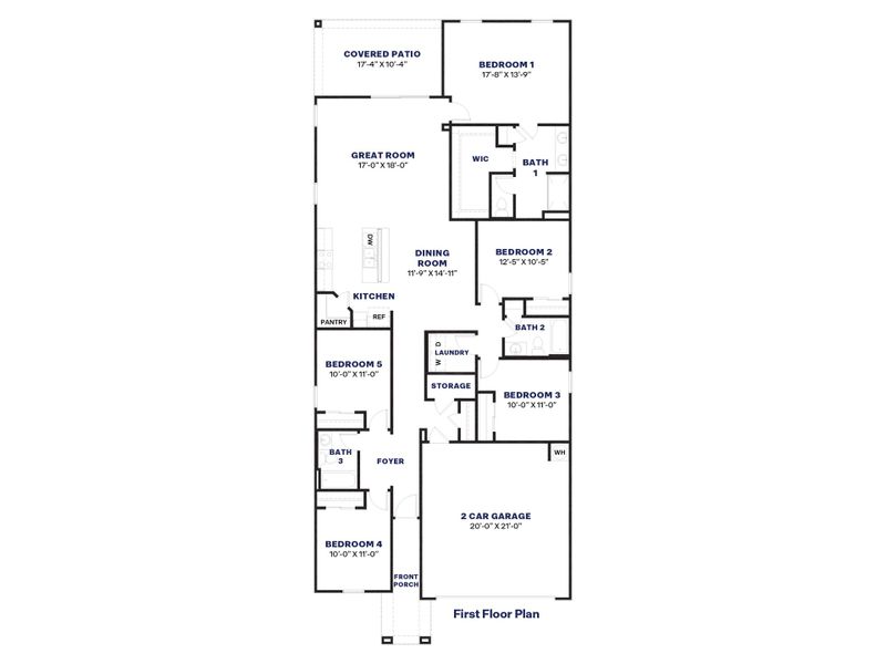 2D floor plan layout for the Hayden by D.R. Horton in Elena Trails, Maricopa, AZ (Image 5). 2D floor plan layout for the Hayden by D.R. Horton in Elena Trails, Maricopa, AZ (Image 5).