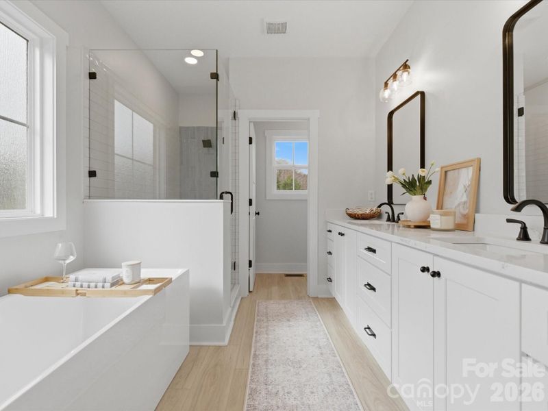 Furnished interior view inside a new home in , Bessemer City (Image 13).