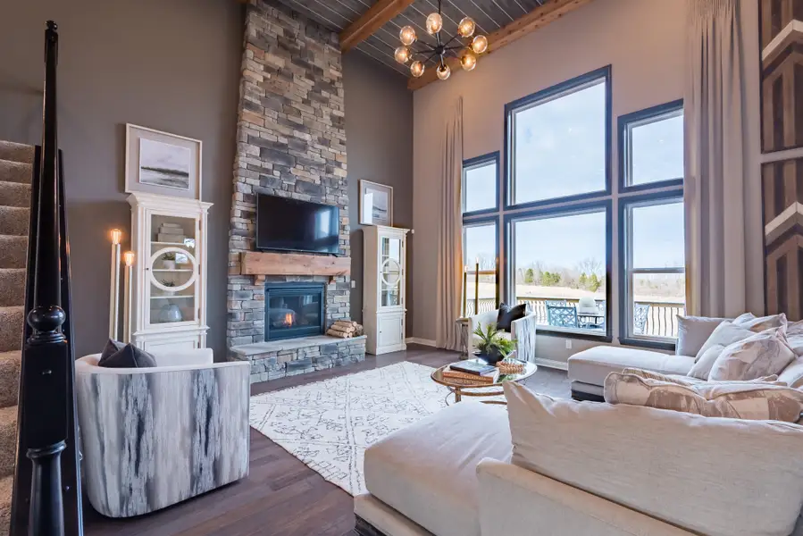 Representative furnished interior of a home built from the Paxton by Fischer Homes in Governor’s Preserve, Canton (Image 50).