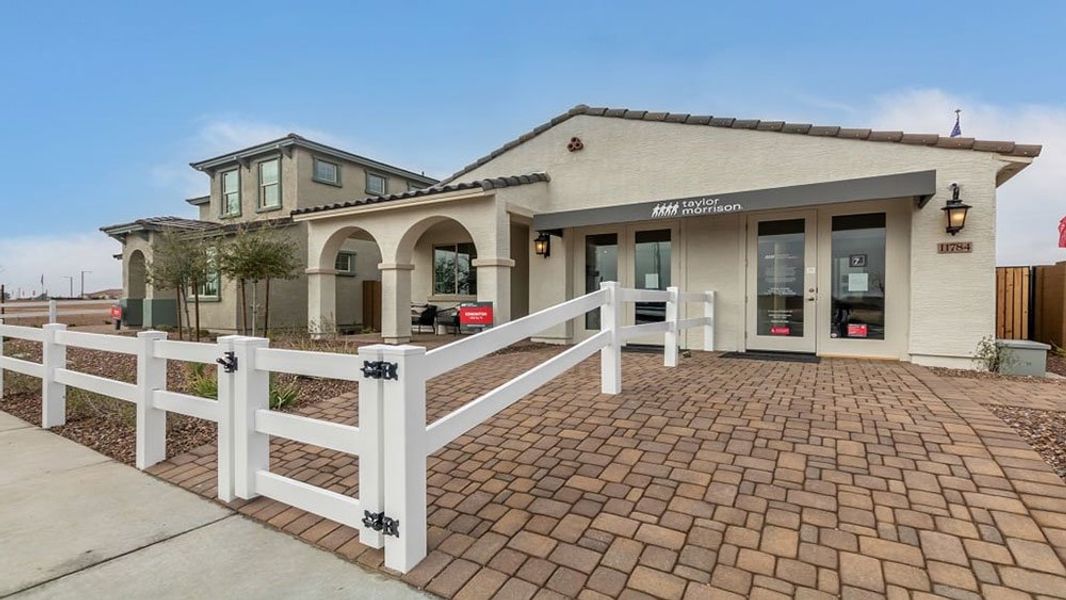 Representative exterior photo of a completed home built from the Edmonton by Taylor Morrison in Paradisi Discovery Collection, Surprise, AZ (Image 20). Representative exterior photo of a completed home built from the Edmonton by Taylor Morrison in Paradisi Discovery Collection, Surprise, AZ (Image 20).