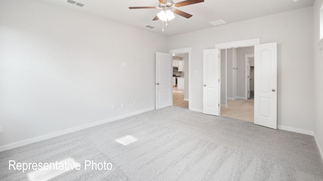 Furnished interior view inside a new home in Westridge Journey, McKinney (Image 11).