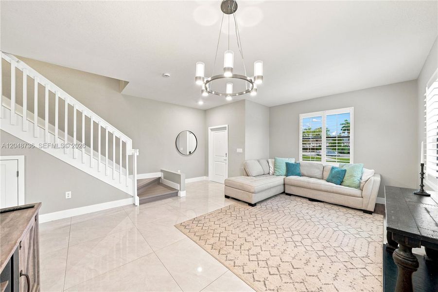 Furnished interior view inside a new home in , Miami (Image 11). Furnished interior view inside a new home in , Miami (Image 11).