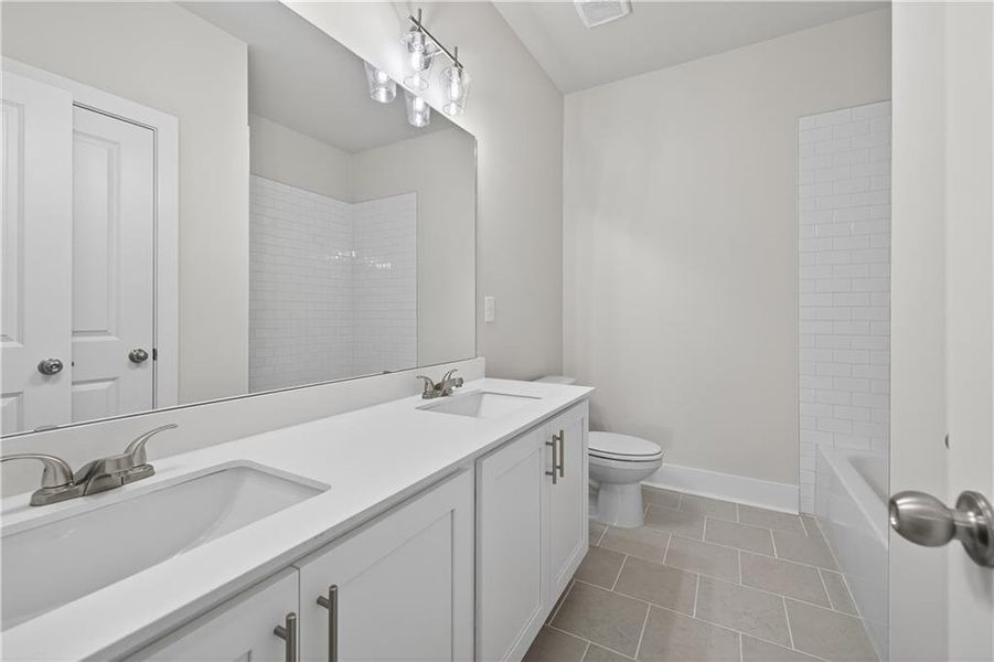 Furnished interior view inside a new home in , Cumming (Image 9).