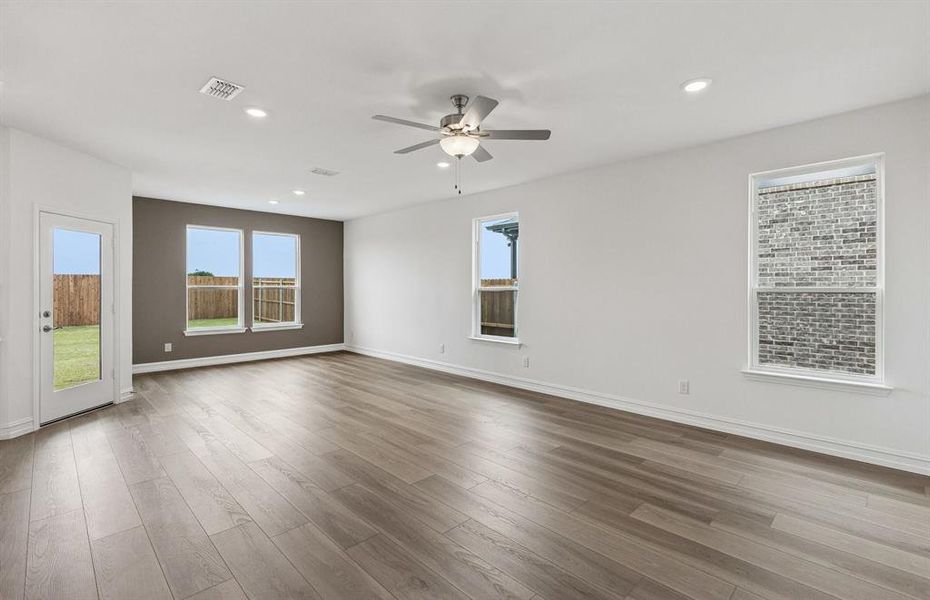 Spacious gathering room