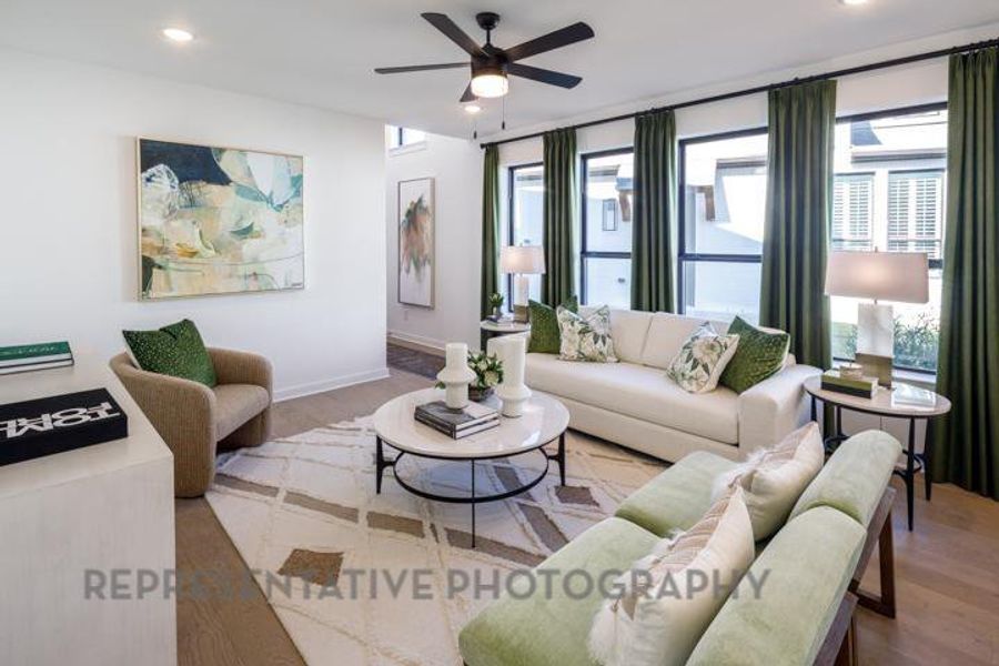 Furnished interior view inside a new home in Creekshaw, Royse City (Image 3).