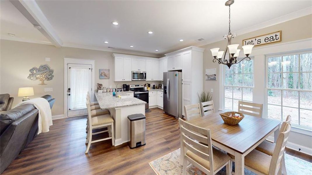Furnished interior view inside a new home in , Cartersville (Image 5).
