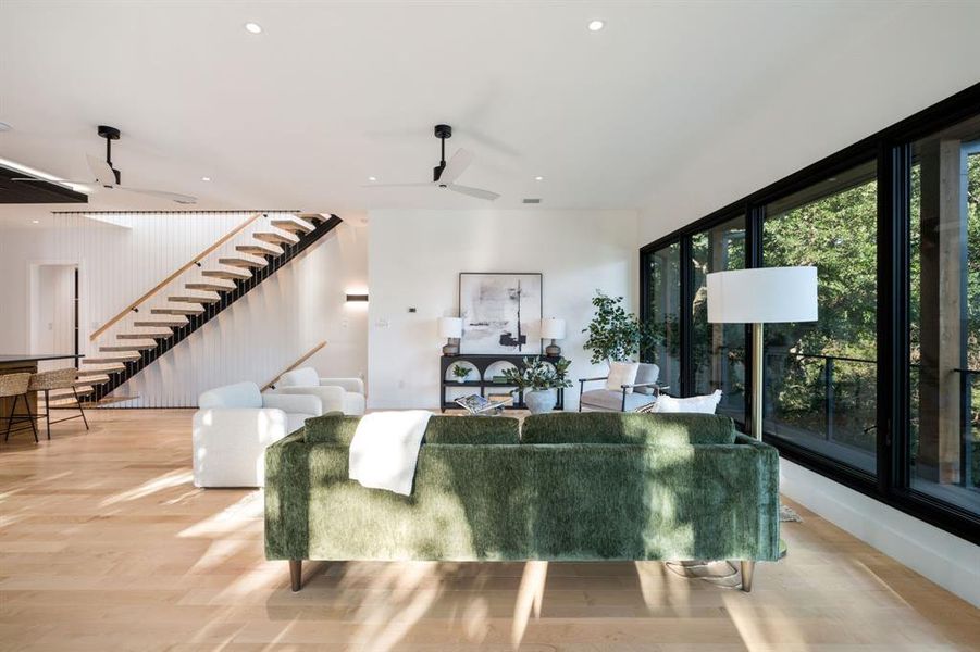 Furnished interior view inside a new home in , Oak Point (Image 4).