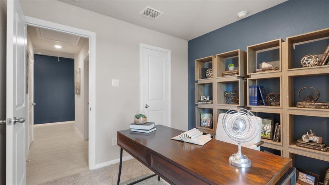 Furnished interior view inside a new home in Lonestar at Liberty Trails, Fort Worth (Image 13).