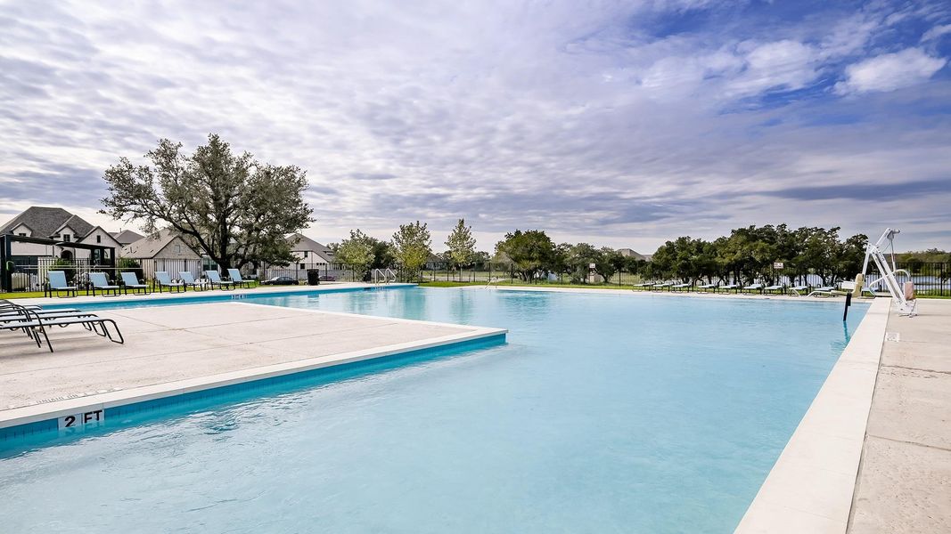 Pool featuring a patio area