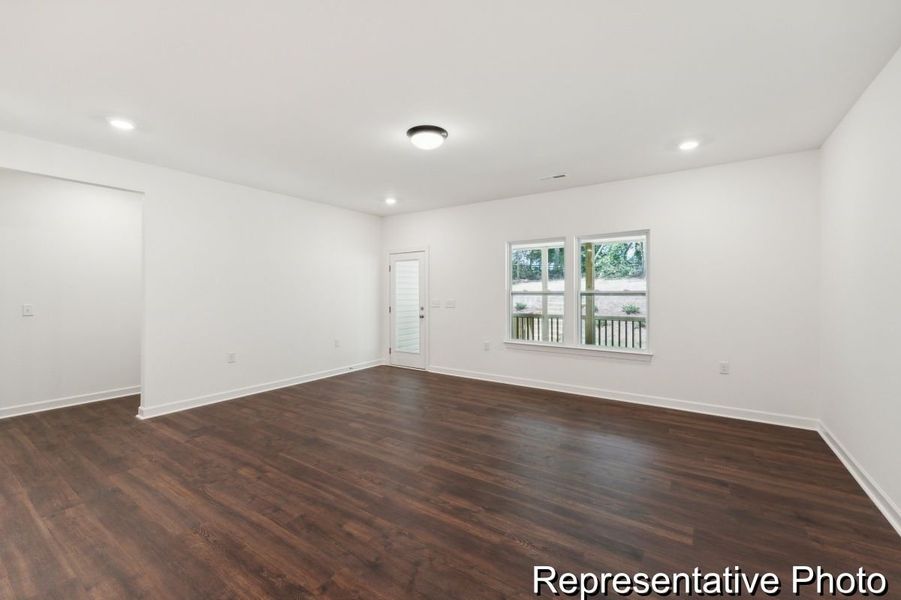 Spacious, unfurnished interior of a new home in Lake Royale, Louisburg (Image 9). Spacious, unfurnished interior of a new home in Lake Royale, Louisburg (Image 9).