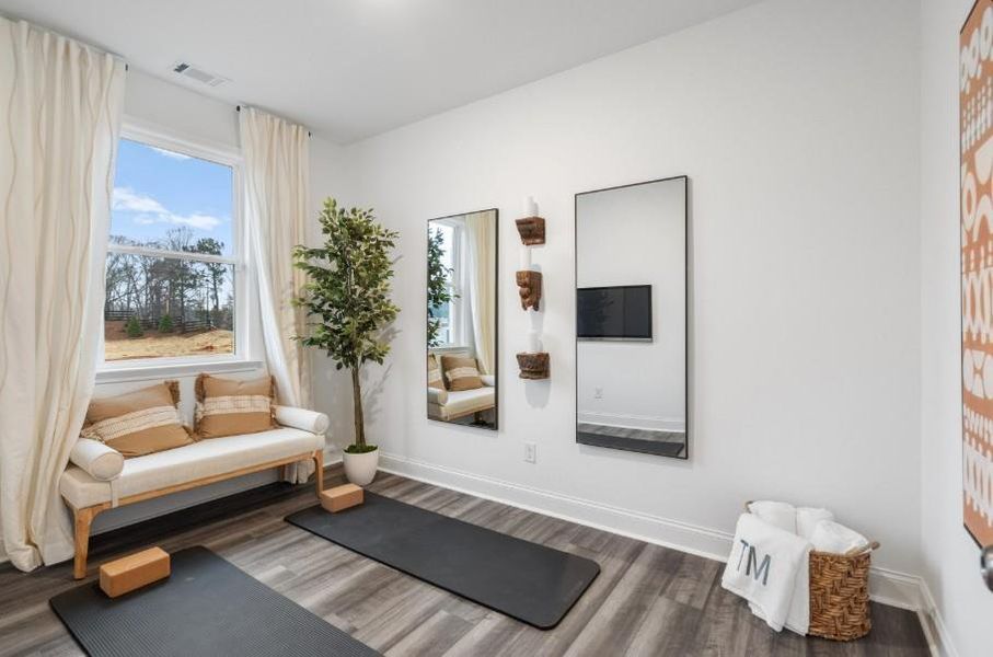 Furnished interior view inside a new home in Bailey Fence, Dacula (Image 22).