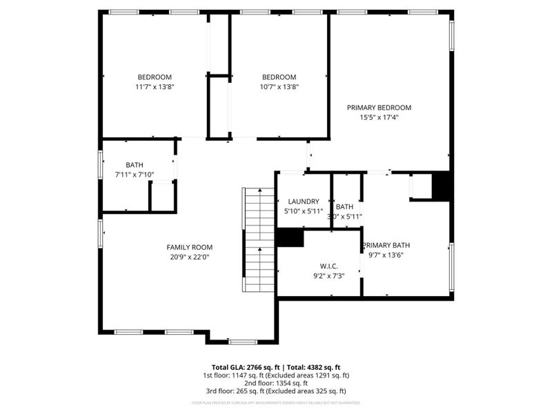 2D floor plan layout of this home in Dogwood Grove, Statesville, NC (Image 6).
