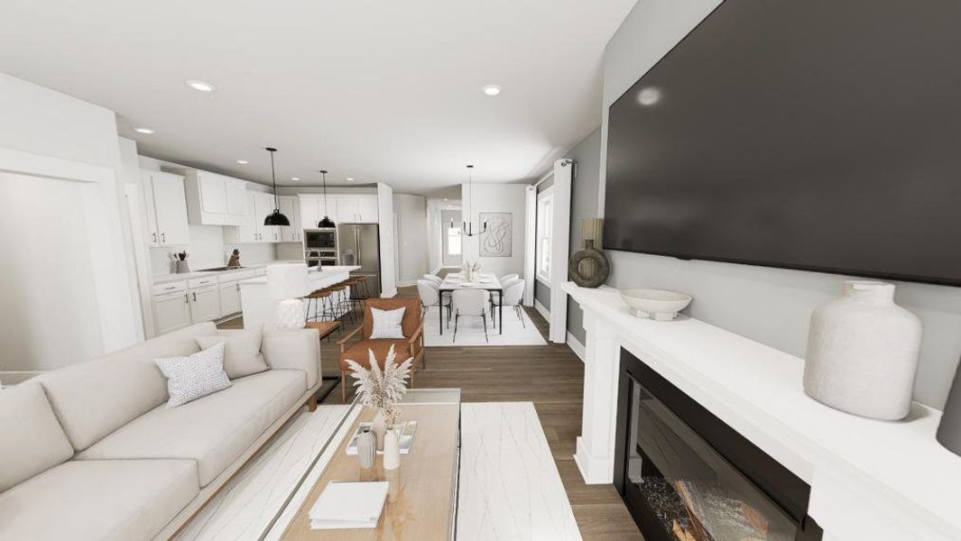 Furnished interior view inside a new home in Golden Gate, High Point (Image 10).