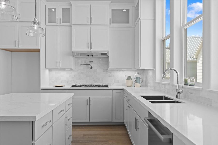 Pot Filler - Dresses up the Kitchen, and Makes Cooking EasierBosch Appliances, Quartz Countertops