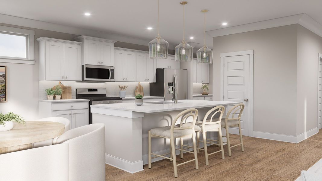 Furnished interior view inside a new home in Rivers Reach, Yemassee (Image 14).