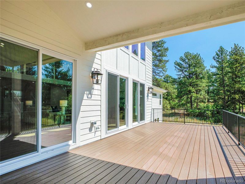 Exterior details and patio area of a home in , Franktown (Image 3).