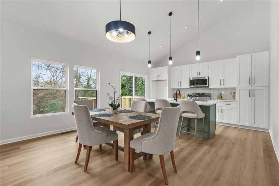 Furnished interior view inside a new home in , Atlanta (Image 18). Furnished interior view inside a new home in , Atlanta (Image 18).