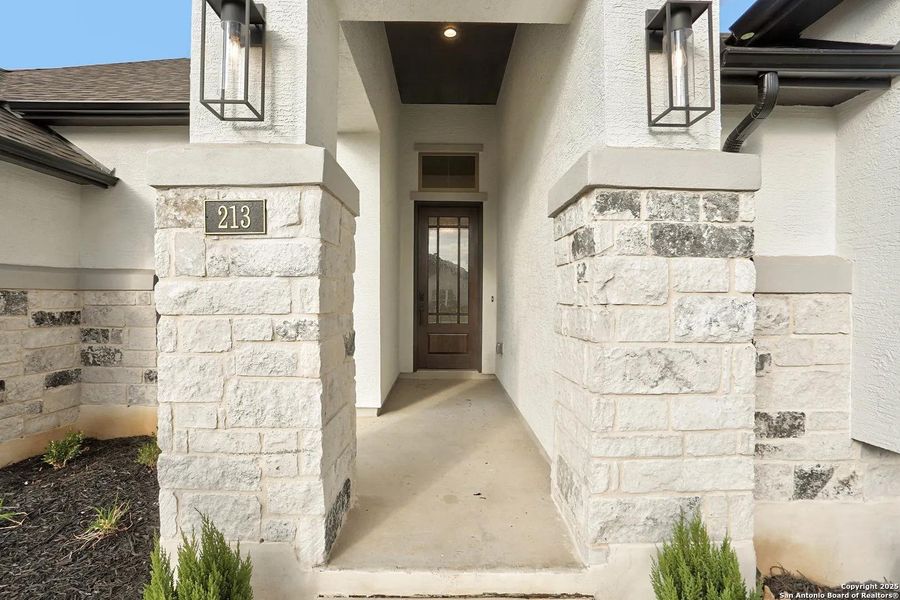 Exterior details and patio area of a home in Legacy at Lake Dunlap, New Braunfels (Image 22). Exterior details and patio area of a home in Legacy at Lake Dunlap, New Braunfels (Image 22).