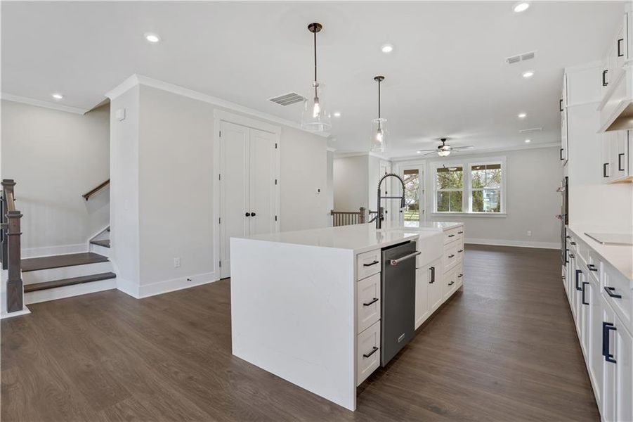Furnished interior view inside a new home in , Roswell (Image 8).