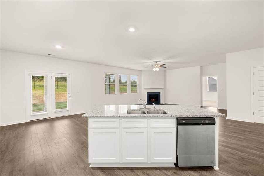 Furnished interior view inside a new home in Bridle Creek, Locust Grove (Image 4).