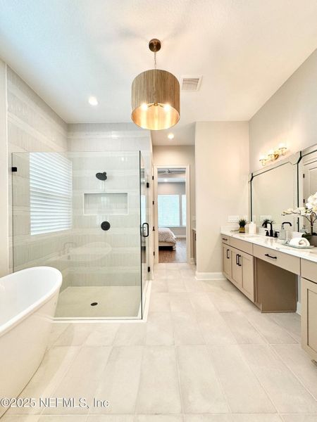 Furnished interior view inside a new home in Marshes of Madeira, St. Augustine (Image 21). Furnished interior view inside a new home in Marshes of Madeira, St. Augustine (Image 21).