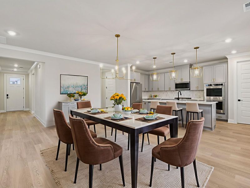 Furnished interior view inside a new home in Vines at Mill Creek - Legacy Series, Braselton (Image 4).