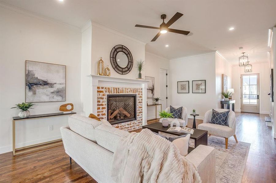 Furnished interior view inside a new home in , Grapevine (Image 36).