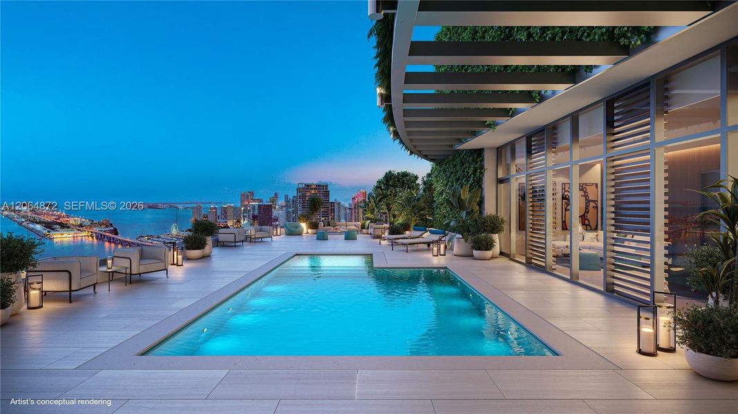 Condo located in Miami, FL showcasing its design and architecture (Image 9).