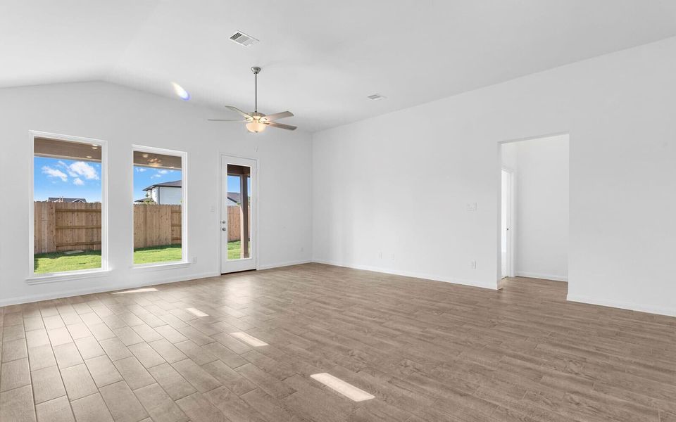 Representative unfurnished interior of a home built from the Suffolk by Brookfield Residential in 50' Traditional Homes at Elyson, Katy (Image 9). Representative unfurnished interior of a home built from the Suffolk by Brookfield Residential in 50' Traditional Homes at Elyson, Katy (Image 9).