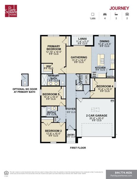2D floor plan layout for the Journey by Park Square Residential in Leela Reserve, Tavares, FL (Image 3). 2D floor plan layout for the Journey by Park Square Residential in Leela Reserve, Tavares, FL (Image 3).