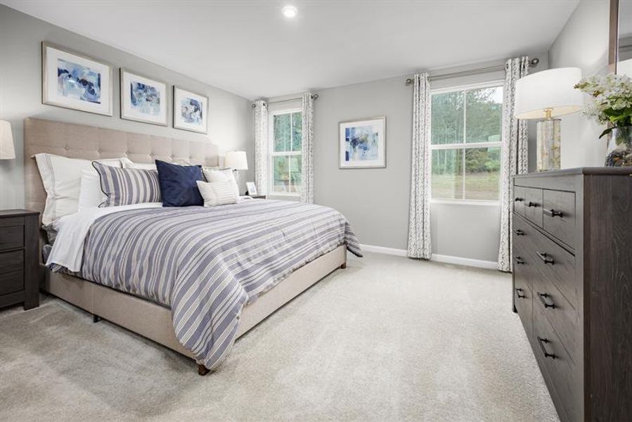 Representative furnished interior of a home built from the Spruce by Ryan Homes in Gibson Grove, Laurens (Image 8).
