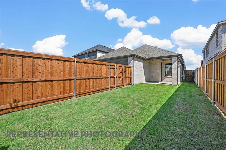 Exterior details and patio area of a home in The Parks at Wilson Creek, Celina (Image 2).