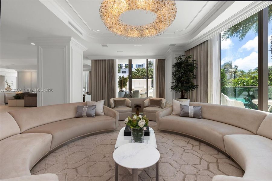 Furnished interior view inside a new home in , Sunny Isles Beach (Image 9).