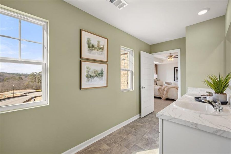 Furnished interior view inside a new home in Jackson Landing, Jefferson (Image 28). Furnished interior view inside a new home in Jackson Landing, Jefferson (Image 28).